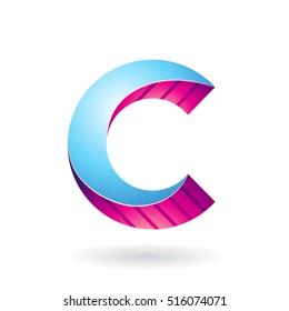 Design Concept of a Abstract Icon of Letter C, Vector Illustration