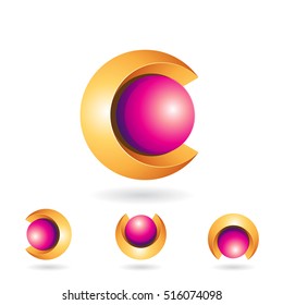 Design Concept of a Abstract Icon of Letter C, Vector Illustration