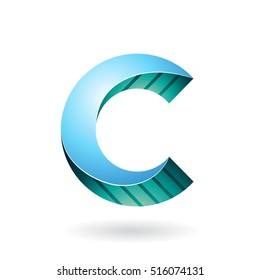 Design Concept of a Abstract Icon of Letter C, Vector Illustration