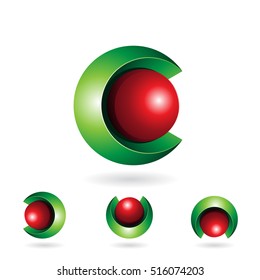 Design Concept of a Abstract Icon of Letter C, Vector Illustration
