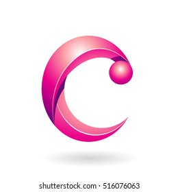 Design Concept of an Abstract Icon of Letter C, Vector Illustration