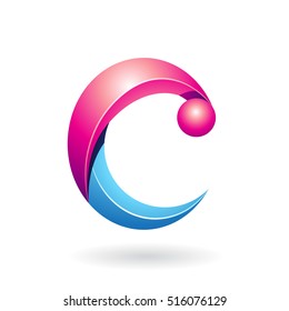 Design Concept of an Abstract Icon of Letter C, Vector Illustration