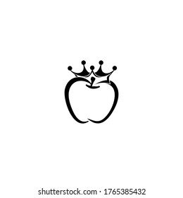 the design concept of the apple crown logo