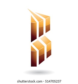 Design Concept of a Colorful Abstract Icon of Letter B, Vector Illustration