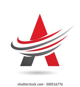 Design-Konzept eines farbenfrohen abstrakten dreieckigen Symbols von Buchstabe A, Vektorgrafik