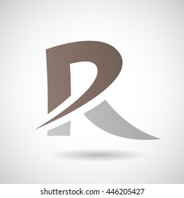 Design Concept of a Colorful Stock Logo Icon of Letter R, Vector Illustration