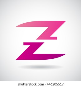 Design Concept of a Colorful Stock Logo Icon of Letter Z, Vector Illustration