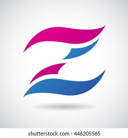 Design Concept of a Colorful Stock Logo Icon of Letter Z, Vector Illustration