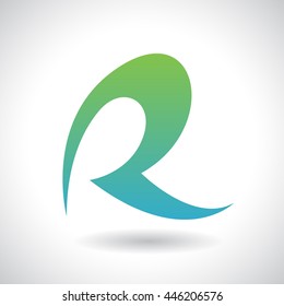 Design Concept of a Colorful Stock Logo Icon of Letter R, Vector Illustration