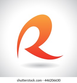 Design Concept of a Colorful Stock Logo Icon of Letter R, Vector Illustration