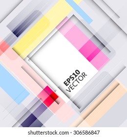 Design concept. Colorful vector square blank background. 