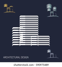 design concept, construction, flat style of lines and planes in perspective. contrasting colors, construction lines. logo, poster, banner