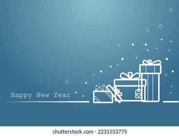 El concepto de diseño de decoraciones, tarjetas, antecedentes, carteles y afiches en fiestas de celebración en la nieve el día de Navidad en la temporada de invierno somos felices feliz Navidad y feliz año nuevo