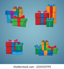 El concepto de diseño de decoraciones, tarjetas, antecedentes, carteles y afiches en fiestas de celebración en la nieve el día de Navidad en la temporada de invierno somos felices feliz Navidad y feliz año nuevo