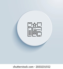 Design concept development icon vector design