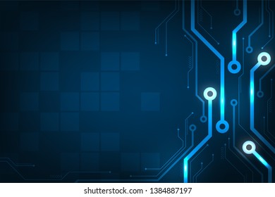 Design in the concept of electronic circuit boards.