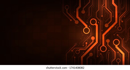 Design in the concept of electronic circuit boards.