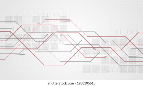 Design in the concept of electronic circuit boards.