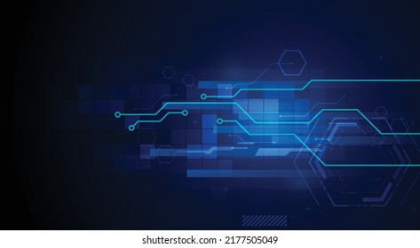 Design in the concept of electronic circuit boards.