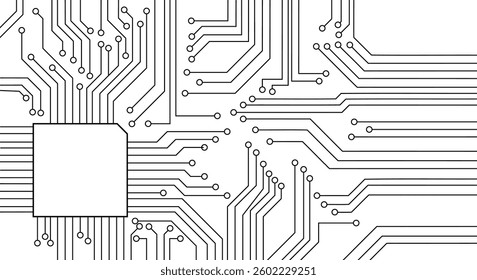 Design in the concept of electronic circuit boards. Vector EPS 10