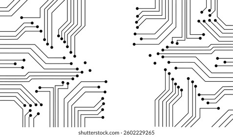 Design in the concept of electronic circuit boards. Vector EPS 10