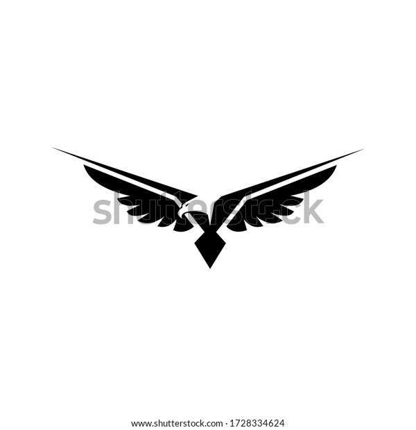 Design Concept Flying Eagle Stock Vector (Royalty Free) 1728334624 ...