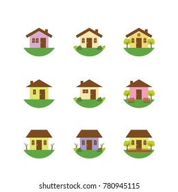 Design Concept Home Village Vector - village building nature concept