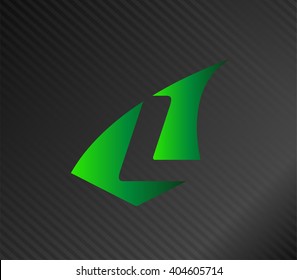 Design Concept Icons and Shapes of Letter L, Vector Illustration
