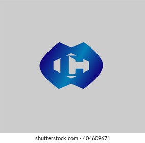 Design Concept Icons and Shapes of Letter C, Vector Illustration
