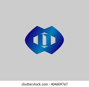 Design Concept Icons and Shapes of Letter O, Vector Illustration
