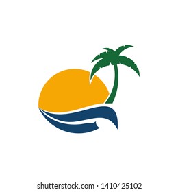 the design concept of nature travel logo