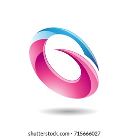 Design Concept of Oval Letter G Icon, Vector Illustration Isolated on a White Background