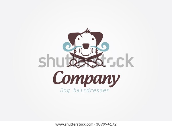 Design Concept Pet Barber Shop Hairdresservector Stock Vector