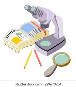 design concept science research education ,vector elements collection