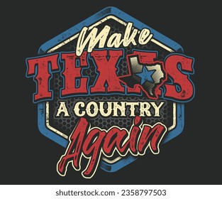 Design concept for Texas vector style