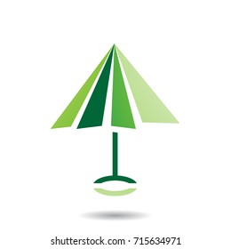 Design Concept of Umbrella Shaped Icon, Vector Illustration Isolated on a White Background
