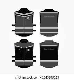 design concept for vest vector
