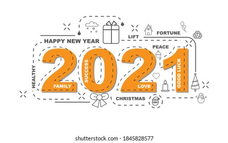 Design Concept Of Word 2021 Website Banner