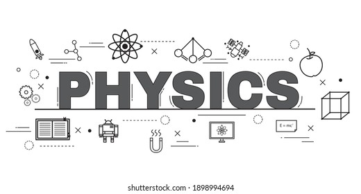 Diseño Del Banner Del Sitio Web Word PHYSICS.
