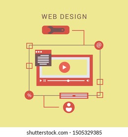 Design concepts Icons for graphic and web design.