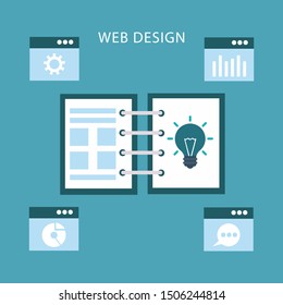 Design concepts Icons for graphic and web design.