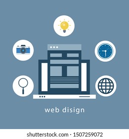 Design concepts Icons for graphic and web design.