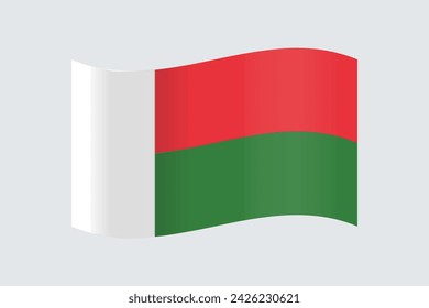 Designkonzepte für die Flagge Madagaskars