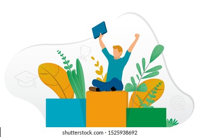 design concepts of modern web page designs for websites and mobile websites with unique expression. Easy to edit and customize. Vector illustration