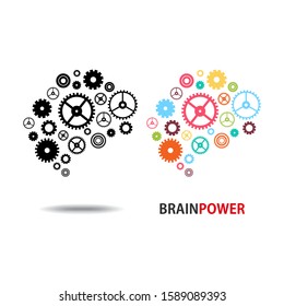 Design conceptual Brain,Vector Illustrationon white background