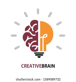 Design conceptual Brain,Vector Illustrationon white background