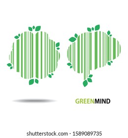 Design conceptual Brain,Vector Illustrationon white background