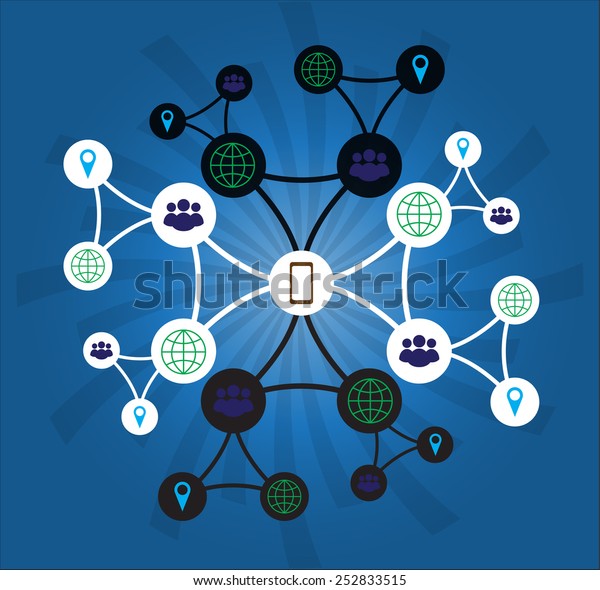 Design of connection and share icon. vector\
/ illustration