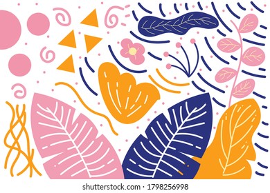 Design Contemporary art pattern illustration design. Vector illustration