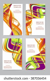 Design content vector backgrounds - brochure  template set.